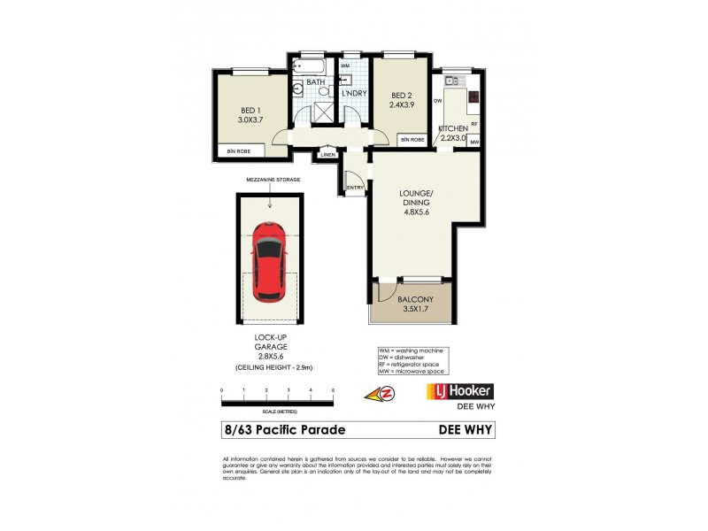 8/63 Pacific Parade, Dee Why NSW 2099 Floorplan