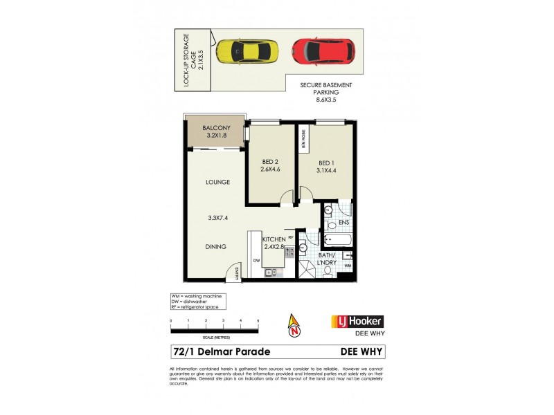 72/1-3 Delmar Parade, Dee Why NSW 2099 Floorplan