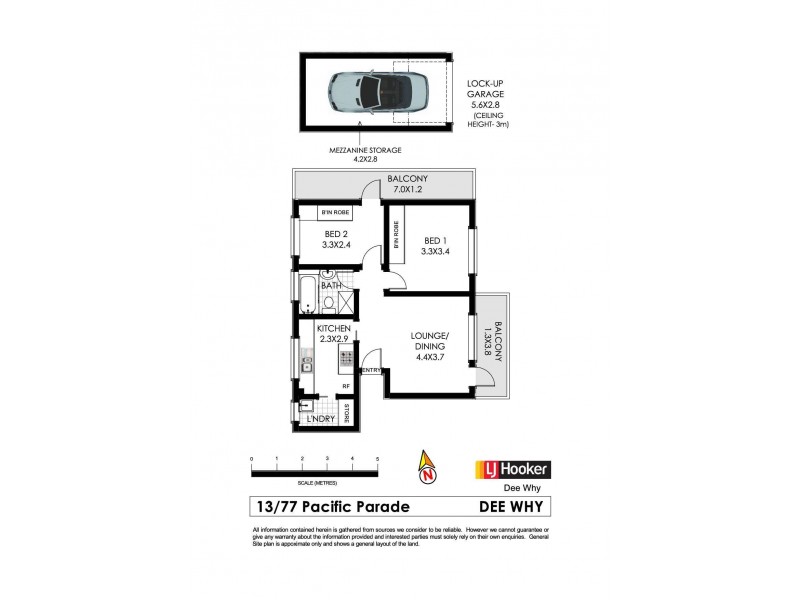13/77 Pacific Parade, Dee Why NSW 2099 Floorplan