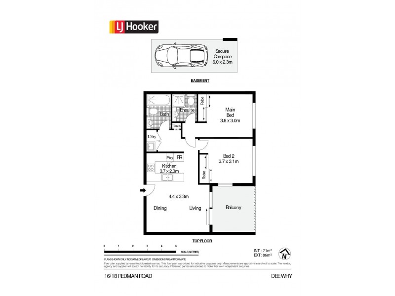 16/18 Redman Road, Dee Why NSW 2099 Floorplan