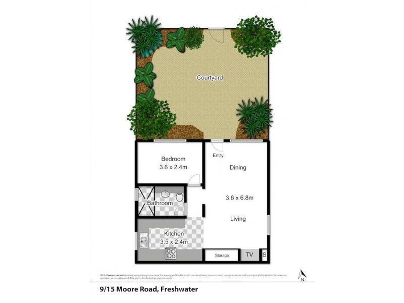 9/15 Moore Road, Freshwater NSW 2096 Floorplan