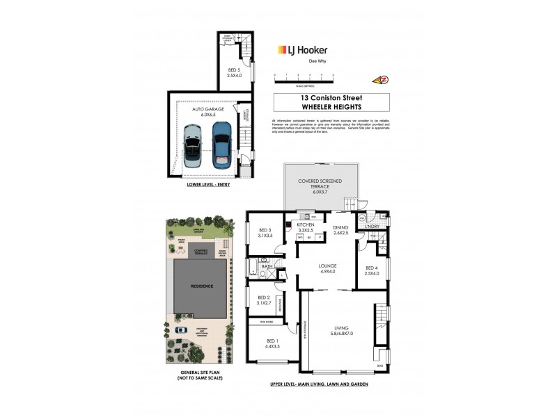 13 Coniston Street, Wheeler Heights NSW 2097 Floorplan