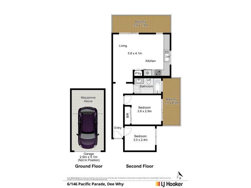 6/146 Pacific Parade, Dee Why NSW 2099 Floorplan