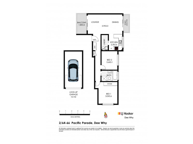 2/64-66 Pacific Parade, Dee Why NSW 2099 Floorplan