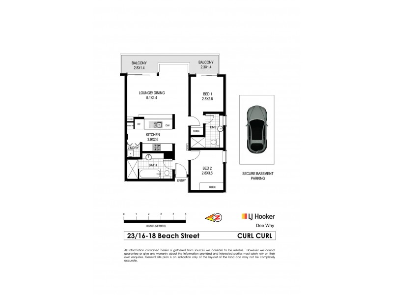 23/16-18 Beach Street, Curl Curl NSW 2096 Floorplan
