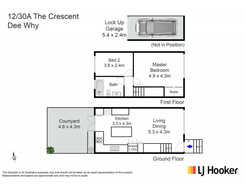 12/30a The Crescent, Dee Why NSW 2099 Floorplan