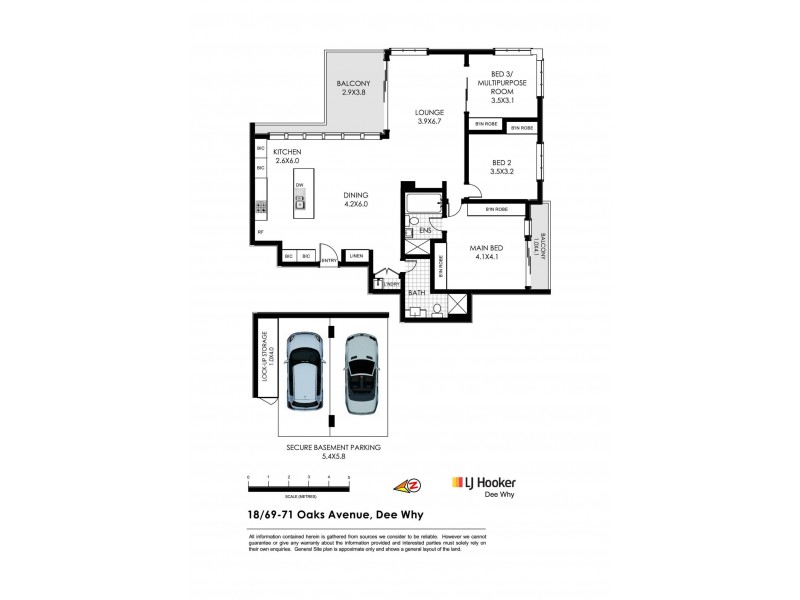 18/69-71 Oaks Avenue, Dee Why NSW 2099 Floorplan