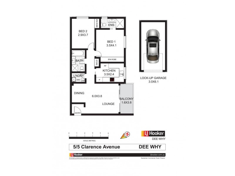 5/5 Clarence Avenue, Dee Why NSW 2099 Floorplan
