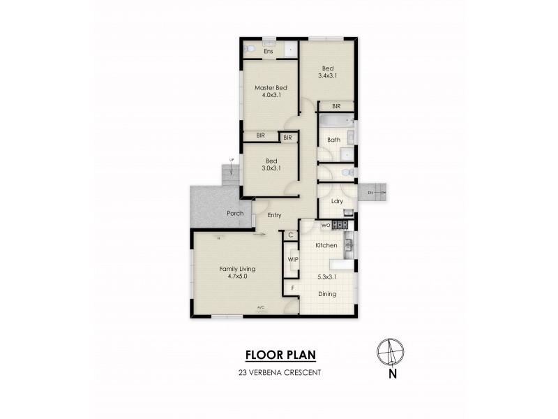 23 Verbena Crescent, Noble Park VIC 3174 Floorplan
