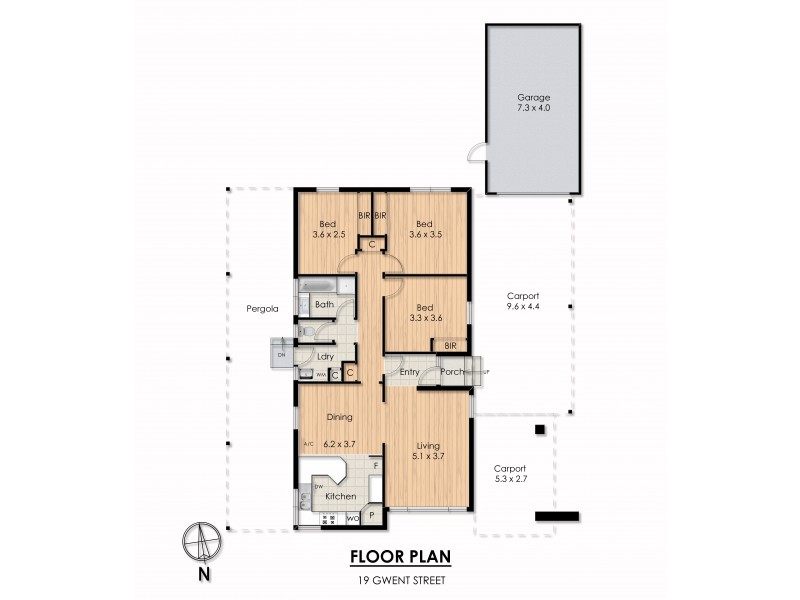 19 Gwent Street, Springvale South VIC 3172 Floorplan