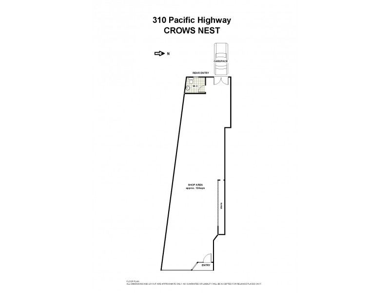 1/310 Pacific Highway, Crows Nest NSW 2065 Floorplan