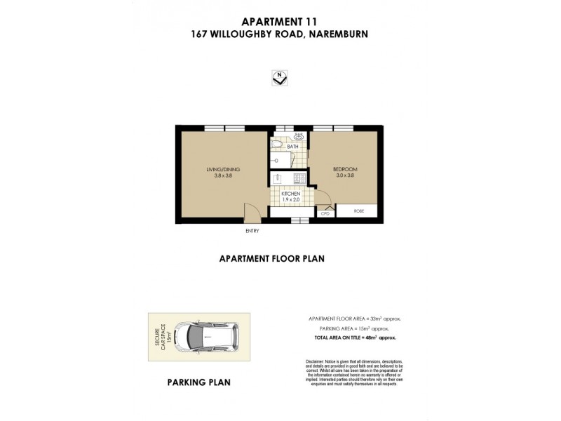 11/167 Willoughby Road, Naremburn NSW 2065 Floorplan