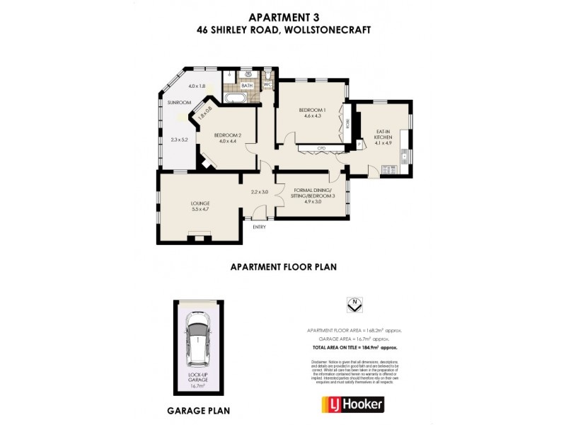 3/46 Shirley Road, Wollstonecraft NSW 2065 Floorplan