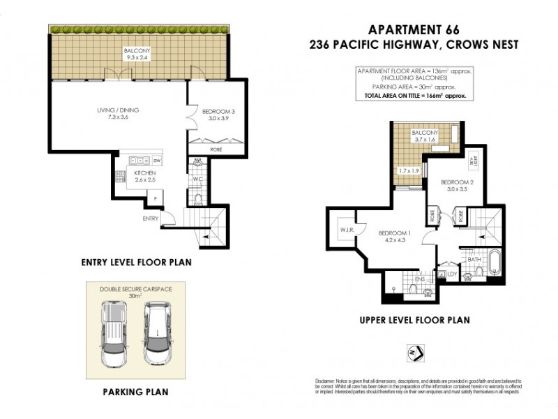 66/236 Pacific Highway, Crows Nest NSW 2065 Floorplan