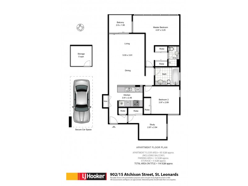 902/15 Atchison Street, St Leonards NSW 2065 Floorplan