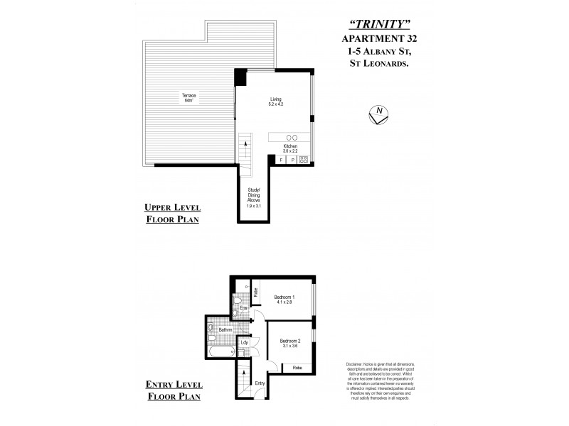 32/1-5 Albany Street, St Leonards NSW 2065 Floorplan