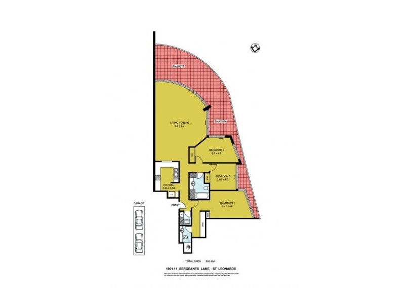 1901/1 Sergeants Lane, St Leonards NSW 2065