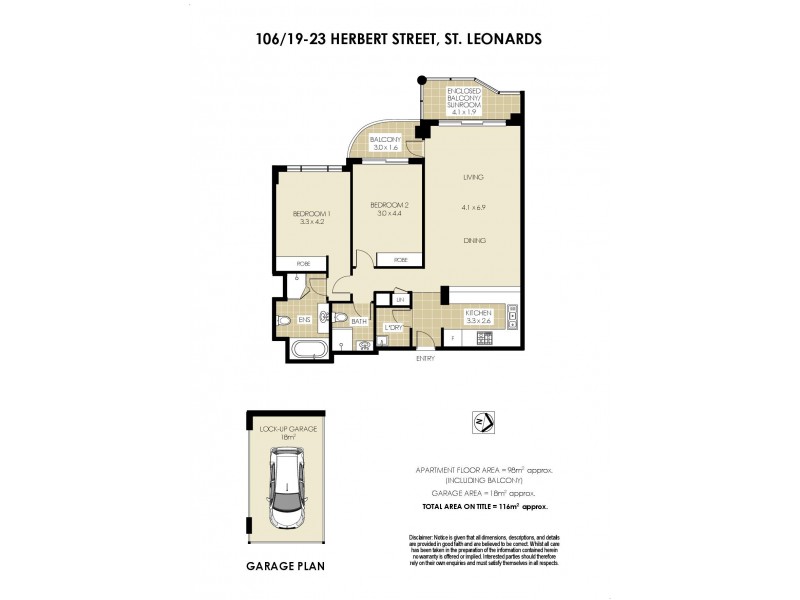 106/19-23 Herbert Street, St Leonards NSW 2065 Floorplan