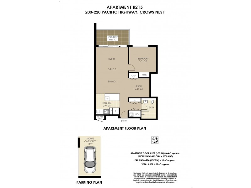 R215/200-220 Pacific Highway, Crows Nest NSW 2065 Floorplan