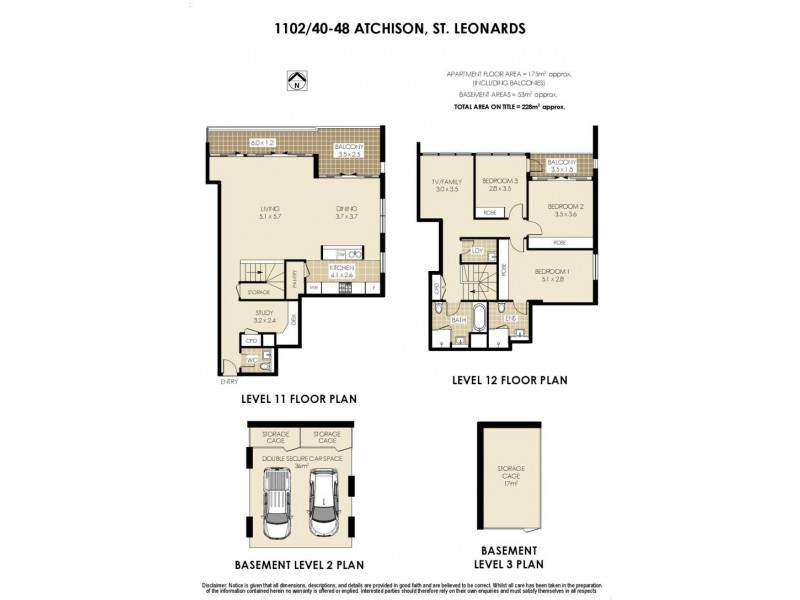1102/40-48 Atchison Street, St Leonards NSW 2065 Floorplan