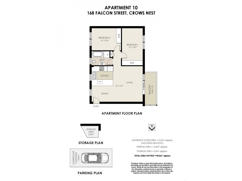 10/168 Falcon Street, Crows Nest NSW 2065 Floorplan