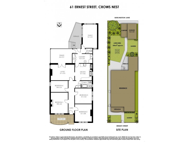 61 Ernest Street, Crows Nest NSW 2065 Floorplan