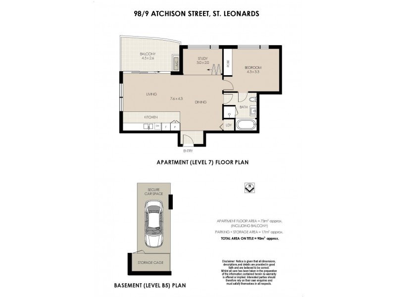 98/9 Atchison Street, St Leonards NSW 2065 Floorplan