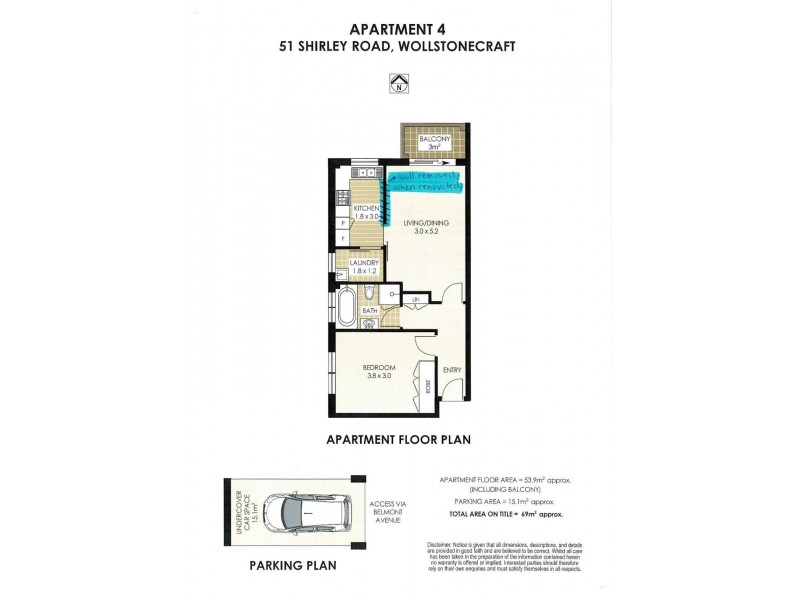 4/51 Shirley Road, Wollstonecraft NSW 2065 Floorplan
