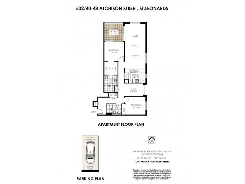 502/40-48 Atchison Street, St Leonards NSW 2065 Floorplan