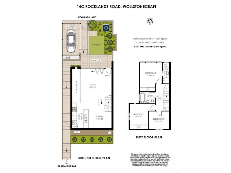 14c Rocklands Road, Wollstonecraft NSW 2065 Floorplan