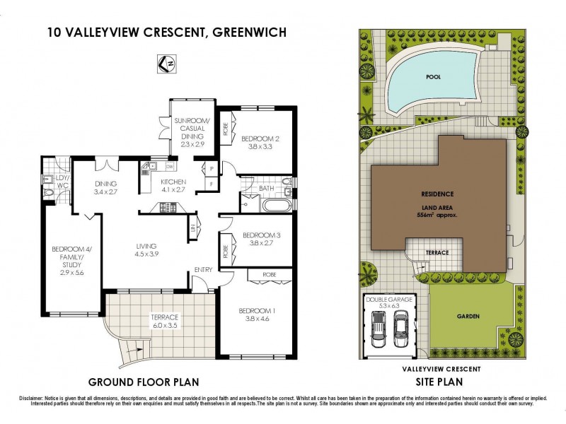 10 Valleyview Crescent, Greenwich NSW 2065 Floorplan