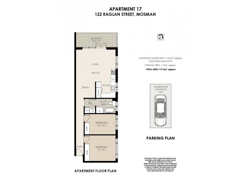 17/122 Raglan Street, Mosman NSW 2088 Floorplan