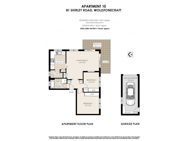 10/81 Shirley Road, Wollstonecraft NSW 2065 Floorplan