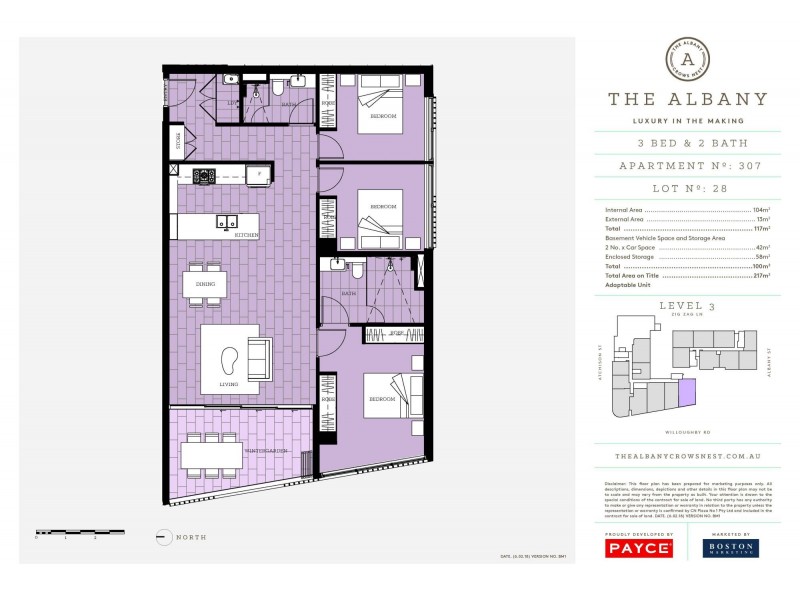 104/101-111 Willoughby Road, Crows Nest NSW 2065 Floorplan