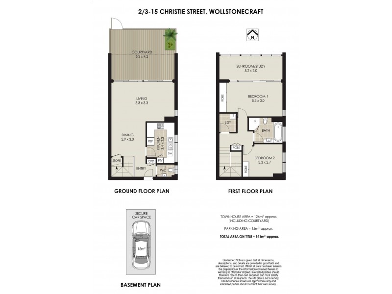 2/3-15 Christie Street, Wollstonecraft NSW 2065 Floorplan