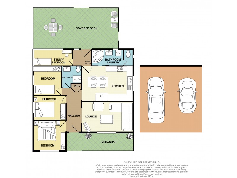 3 Leonard Street, Mayfield NSW 2304 Floorplan