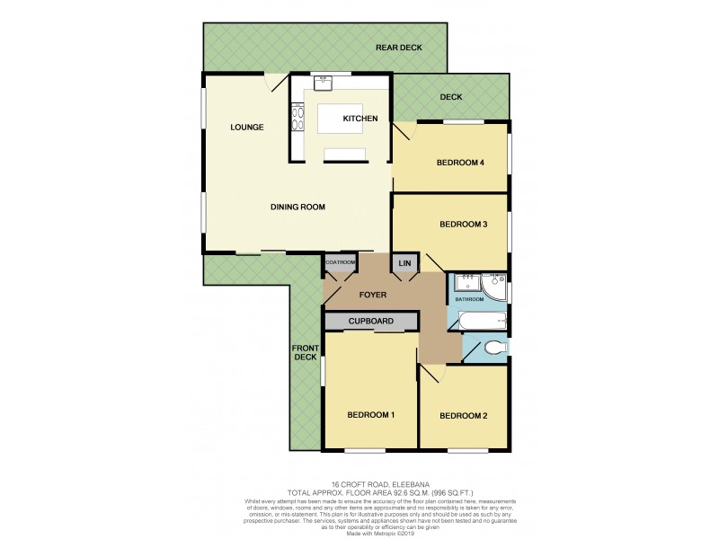 16 Croft Road, Eleebana NSW 2282 Floorplan
