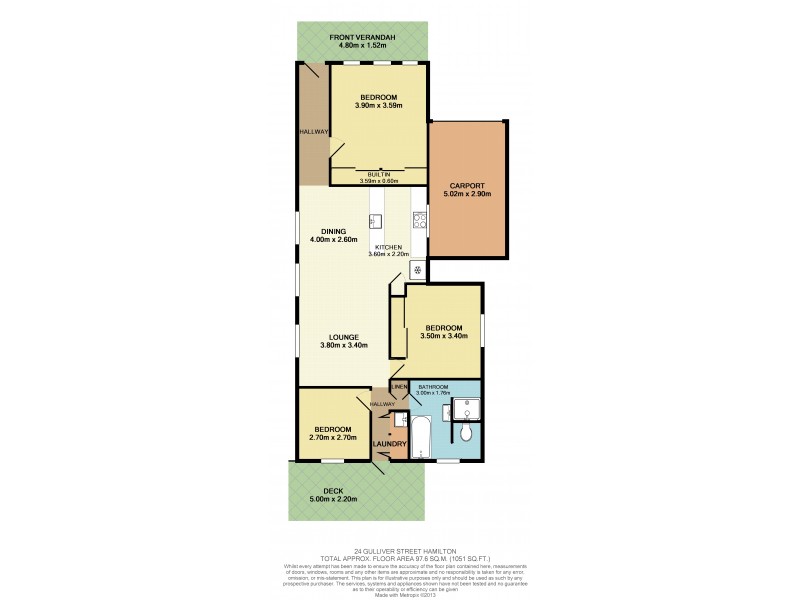 24 Gulliver Street, Hamilton NSW 2303 Floorplan