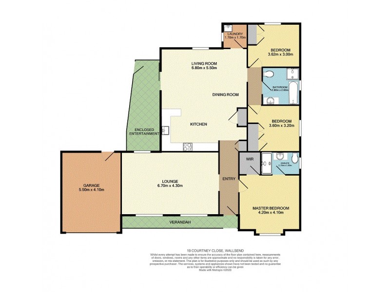 19 Courtney Close, Wallsend NSW 2287 Floorplan