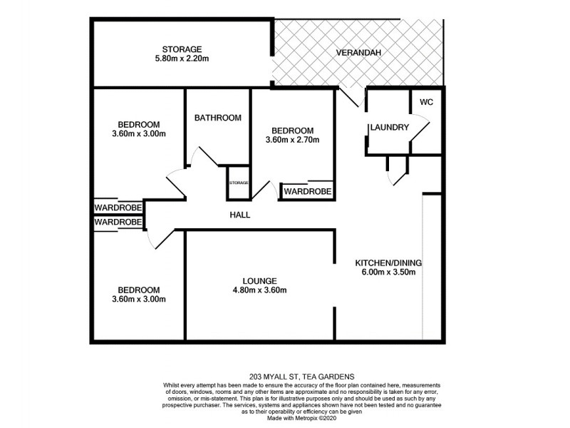 203 Myall Street, Tea Gardens NSW 2324 Floorplan