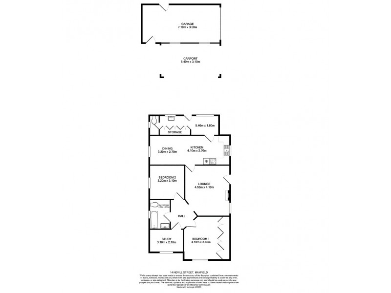 14 Nevill Street, Mayfield NSW 2304 Floorplan
