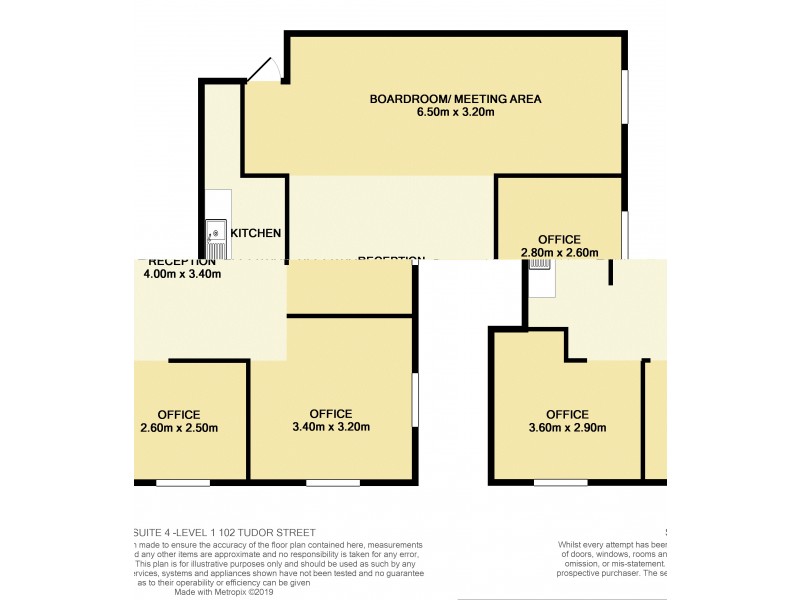 Suite 4 Level 1/102 Tudor Street, Hamilton NSW 2303 Floorplan