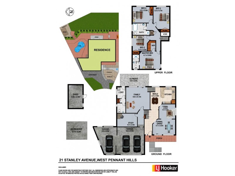 21 Stanley Avenue, West Pennant Hills NSW 2125 Floorplan