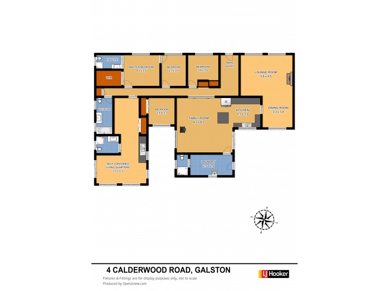 4 Calderwood Road, Galston NSW 2159 Floorplan