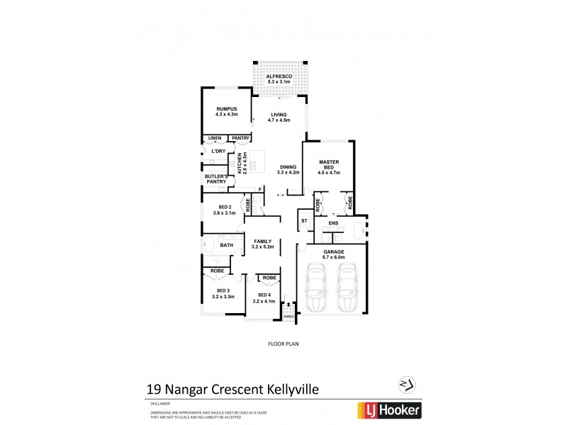 19 Nangar Crescent, Kellyville NSW 2155 Floorplan