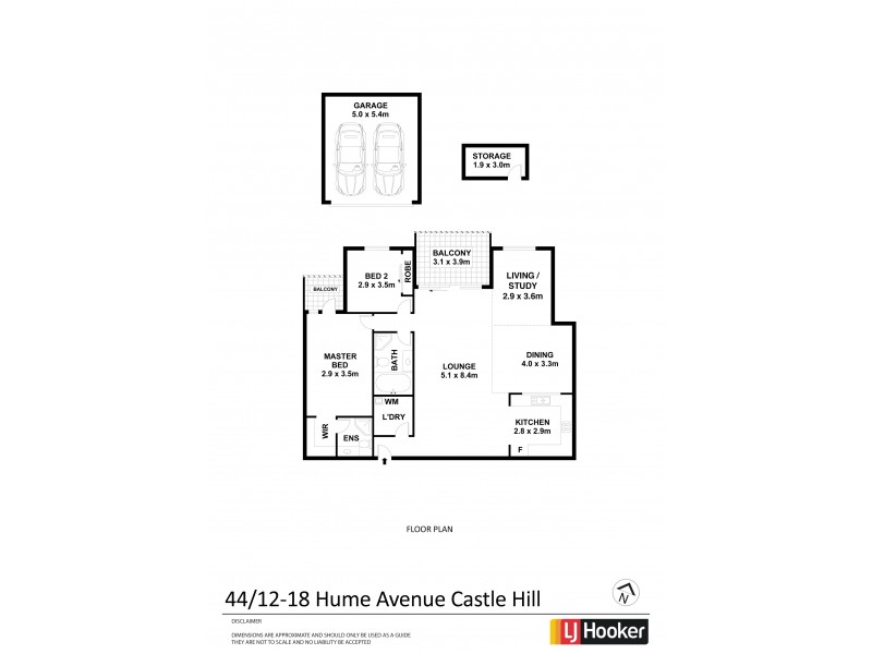 44/12-18 Hume Avenue, Castle Hill NSW 2154 Floorplan