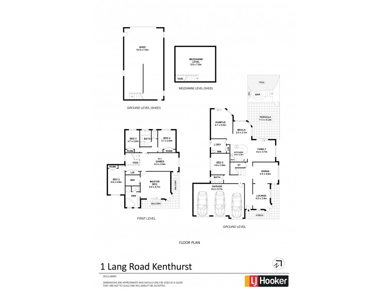 1 Lang Road, Kenthurst NSW 2156 Floorplan