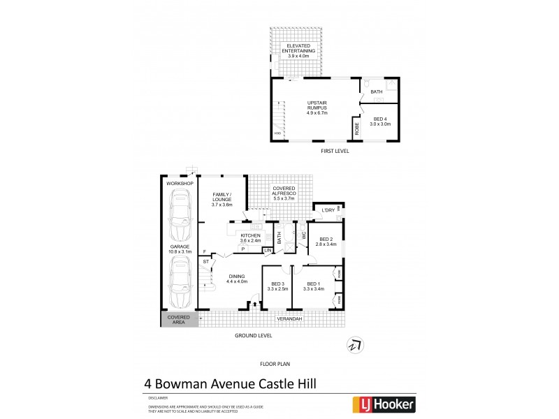 4 Bowman Avenue, Castle Hill NSW 2154 Floorplan