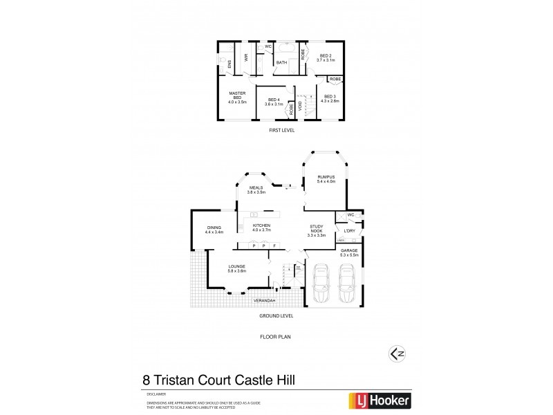8 Tristan Court, Castle Hill NSW 2154 Floorplan
