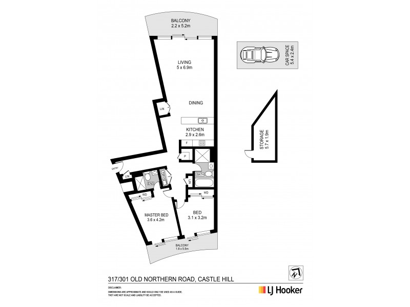 317/301 Old Northern Road, Castle Hill NSW 2154 Floorplan